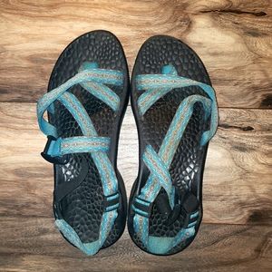 Women's blue Chaco strappy sandals